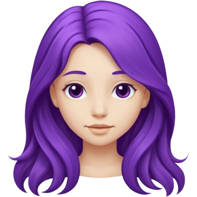Purple girl emoji