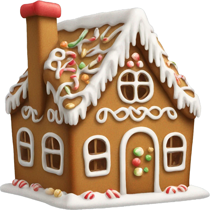 gingerbread house emoji