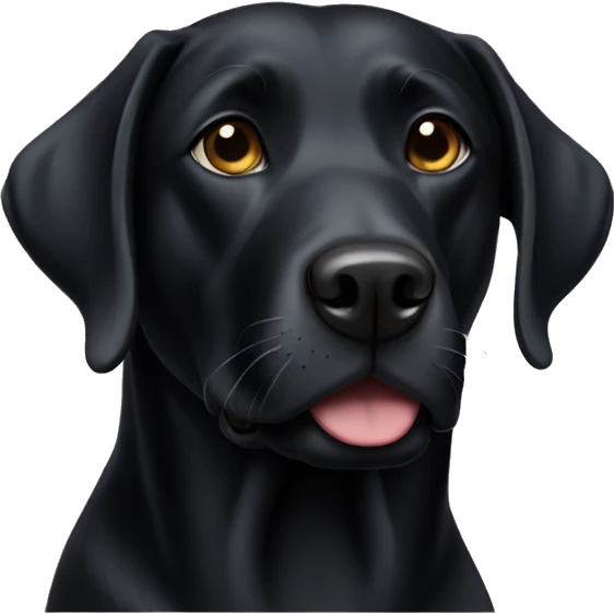 black lab emoji