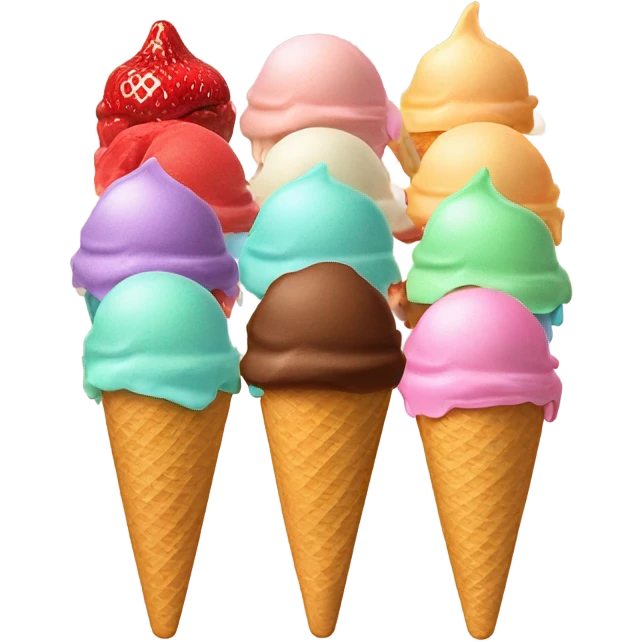 helado de sabores emoji