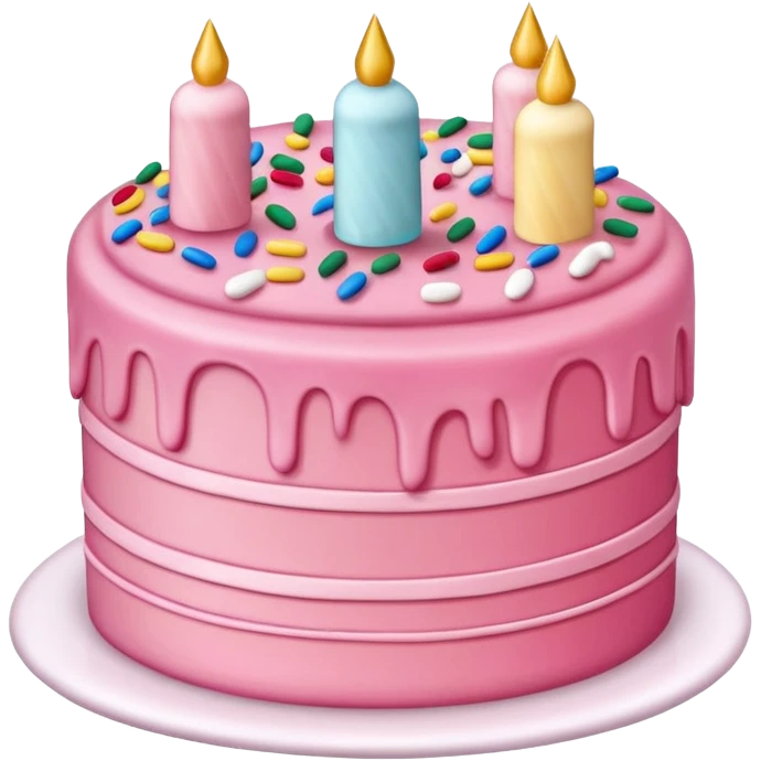 make a pink cake emoji