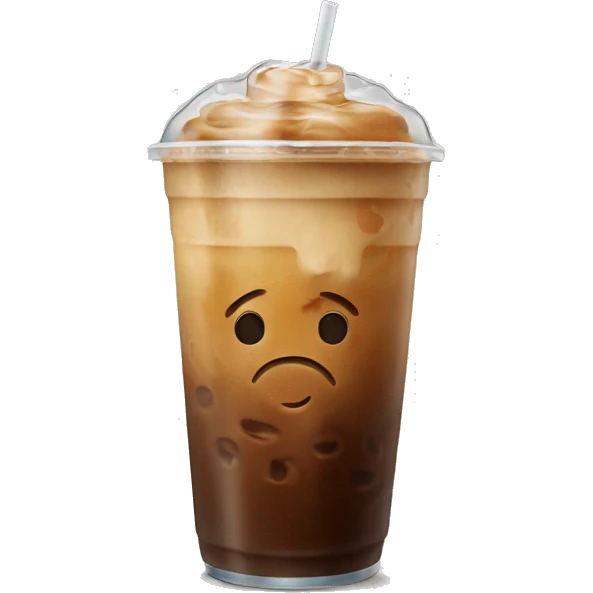 Iced coffee emoji