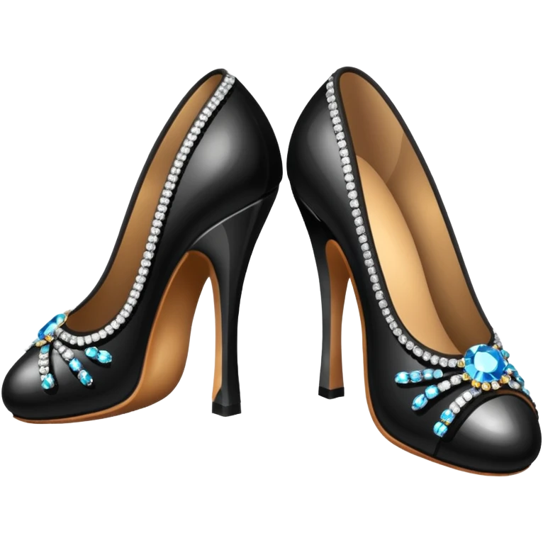 Latin dance shoes with shiny crystals emoji