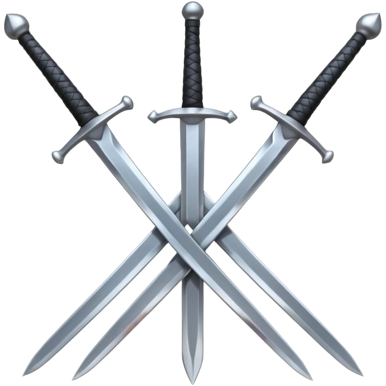 3 crossed swords emoji