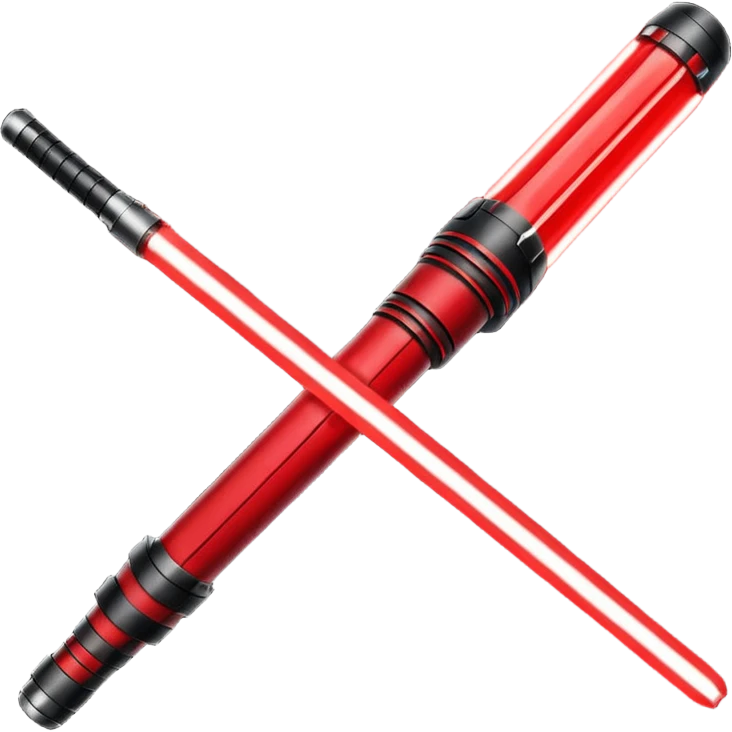 Red lightsaber emoji