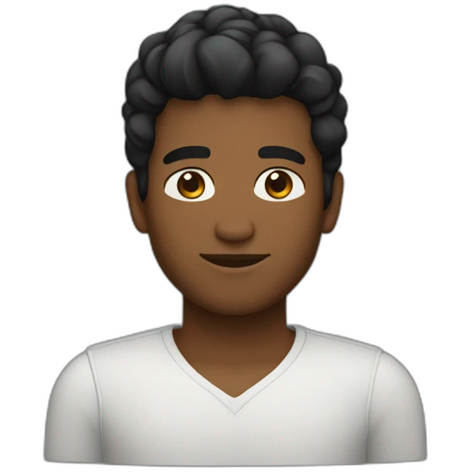 nextjs developer brown skin black hair emoji