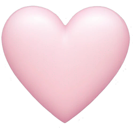 Light pink heart emoji