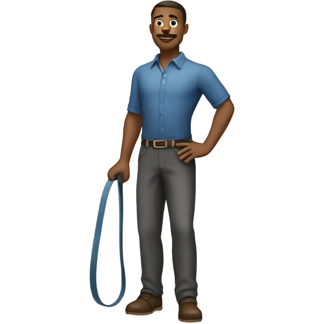 Leash man emoji