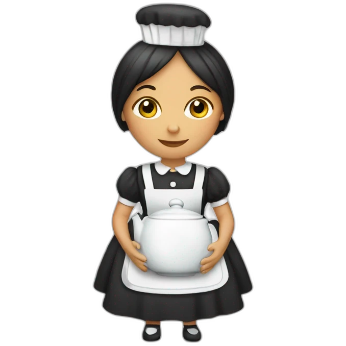 Maid teapot emoji