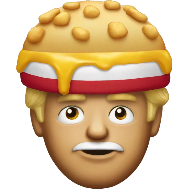 donald trump wearing a mcdonalds shirt emoji