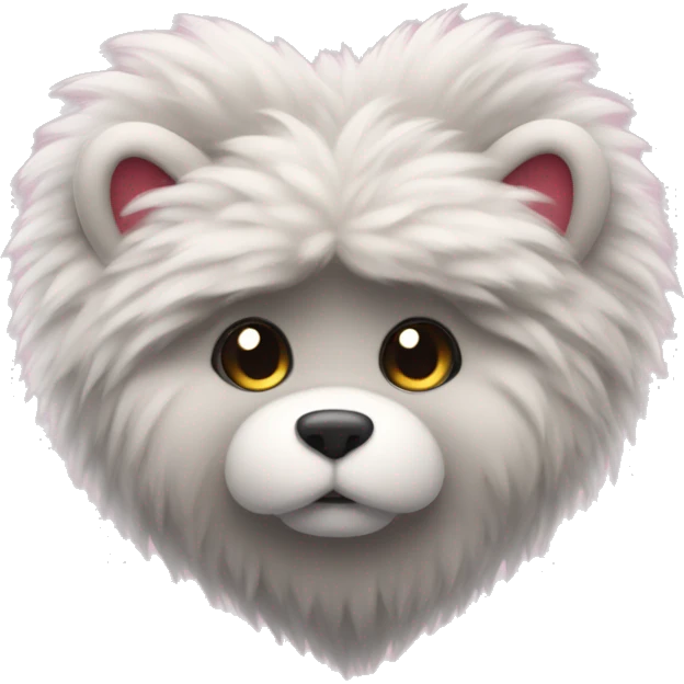 Fluffy heart emoji