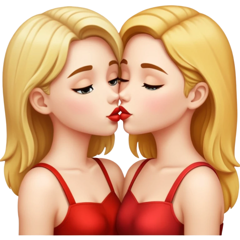 Girls kissing  emoji