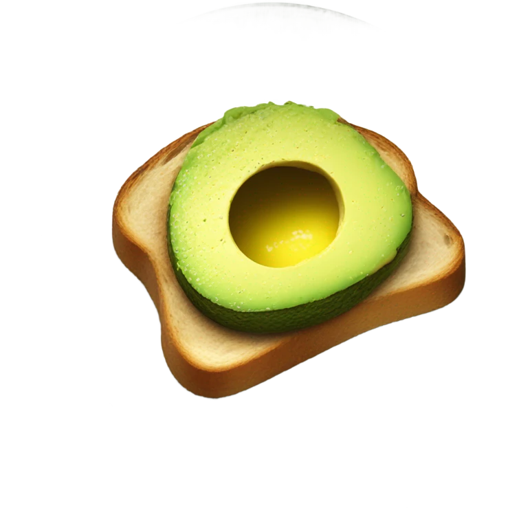 Smashed avocado on toast emoji