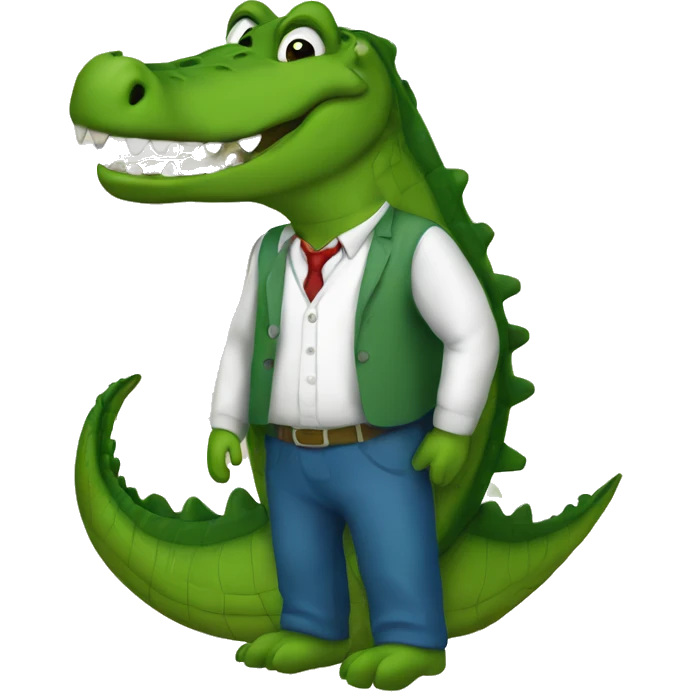 Teacher crocodile, backrounds Chart emoji