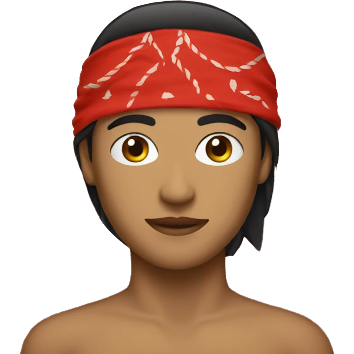 Red bandanna  emoji