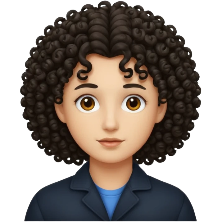 Cabelo cacheado emoji