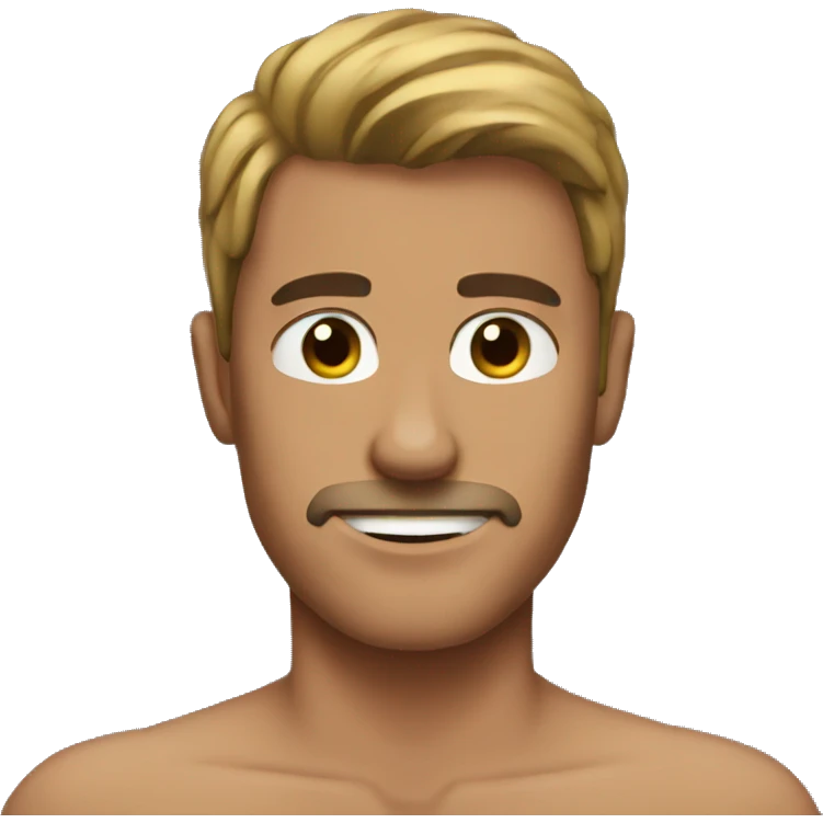 Shirtless guy emoji