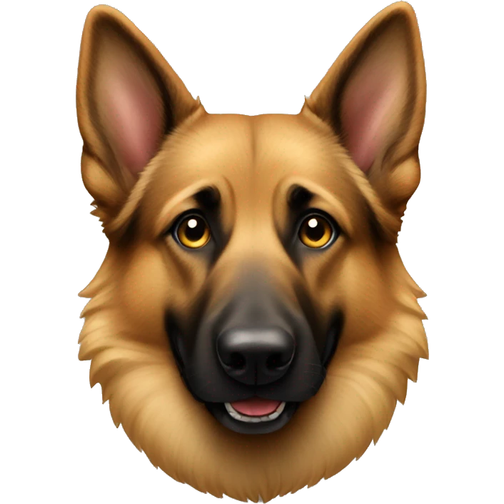 Sable Coated German Shepherd dog  emoji