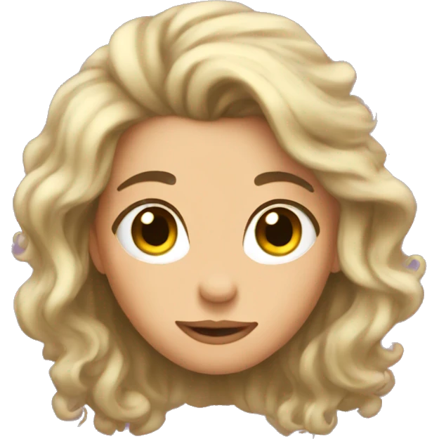 princess with messy hair emoji