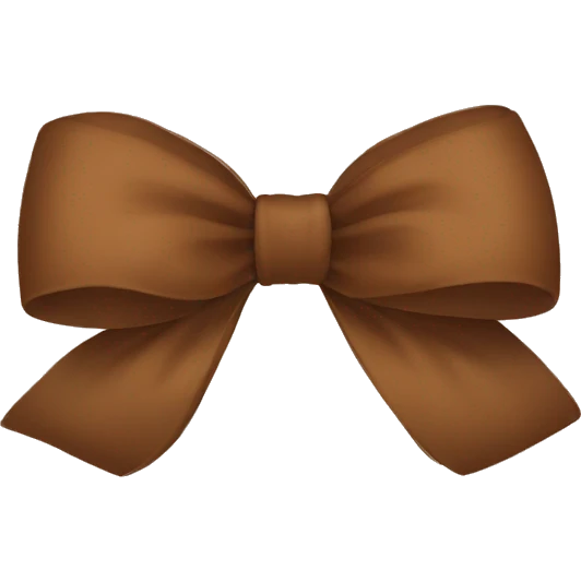 Brown bow  emoji