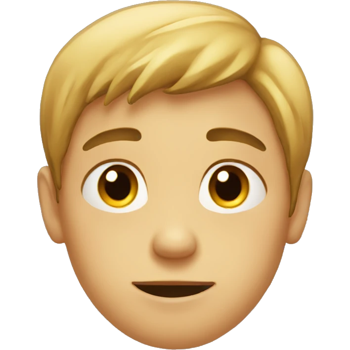 a boy without any emotions on his face emoji