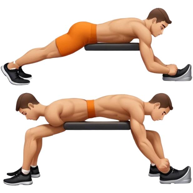 side-view guy weighted glute-bridges emoji