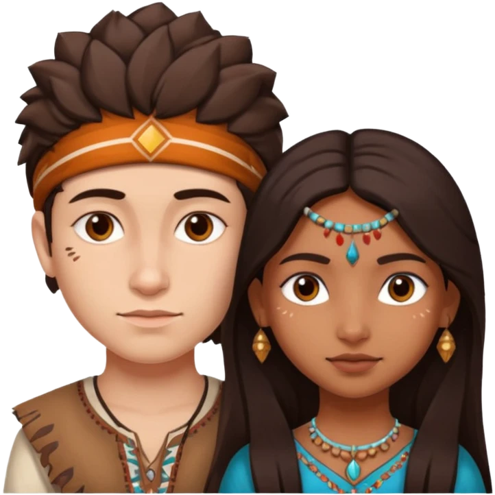 . The emoji is of Dylan Player (founder of emojis.com) who should have an existing emoji that highly details his face, and then with an Indian girl with an equivocally as detailed face. They should both look very realistic and use the existing image of DYLAN PLAYER, FOUNDER.  emoji