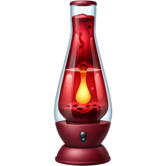 Maroon lava lamp emoji