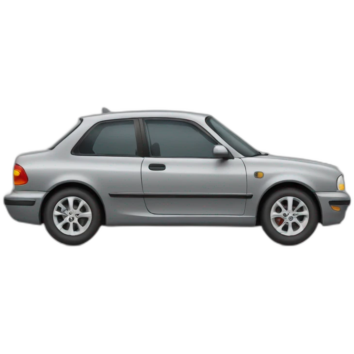 Car driving color gray emoji