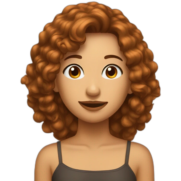 loann ammar avec des cheveux marrons emoji