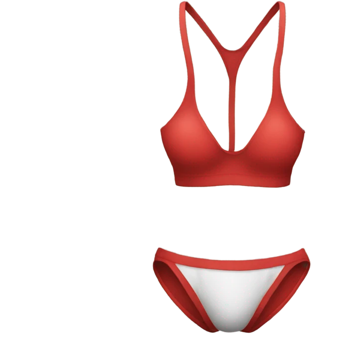 Red under garments one piece  emoji