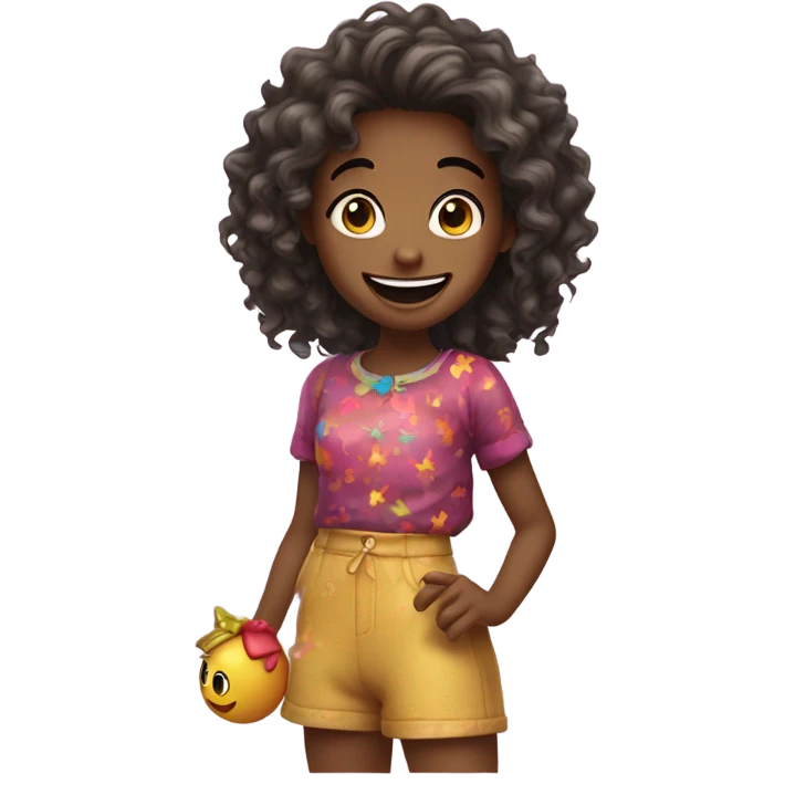 Mischievous girl  emoji