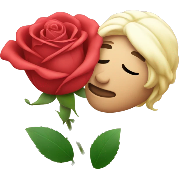 Rose with couple emoji