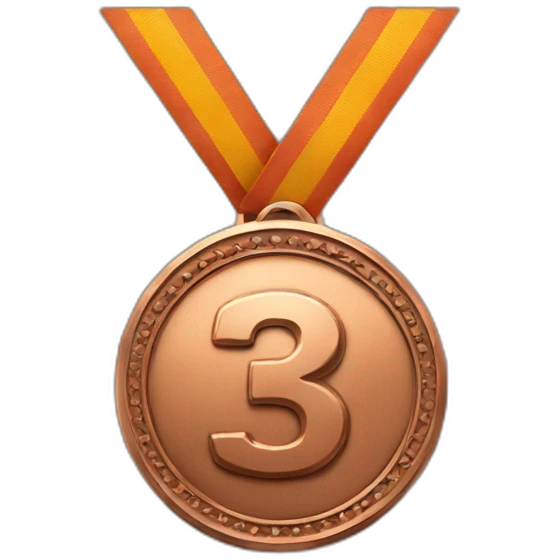 Bronze 3rd place medal emoji