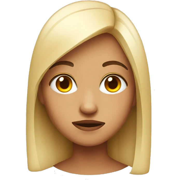 Girl giving side eye emoji
