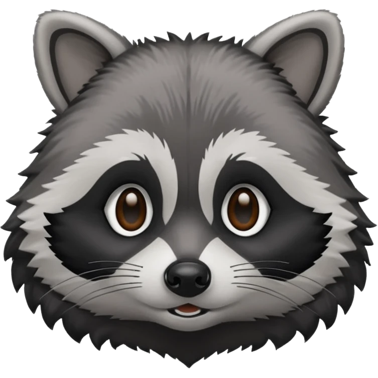 Raccoon with exact 🥺 face emoji