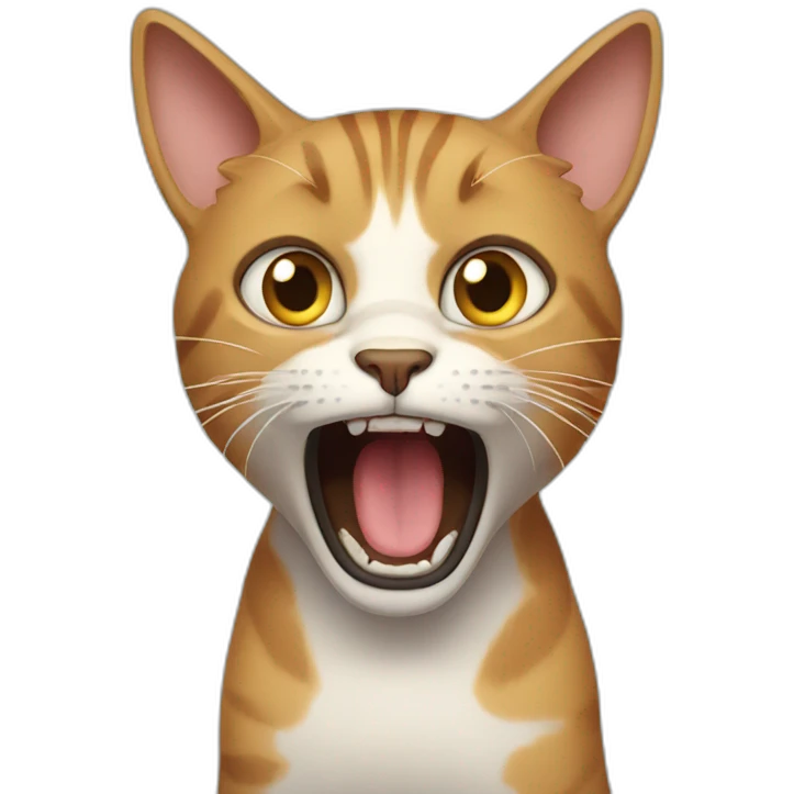 scared cat emoji
