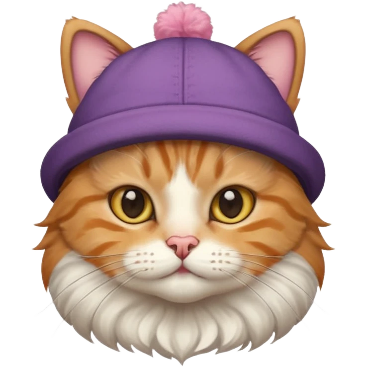 Cat with cute hat emoji