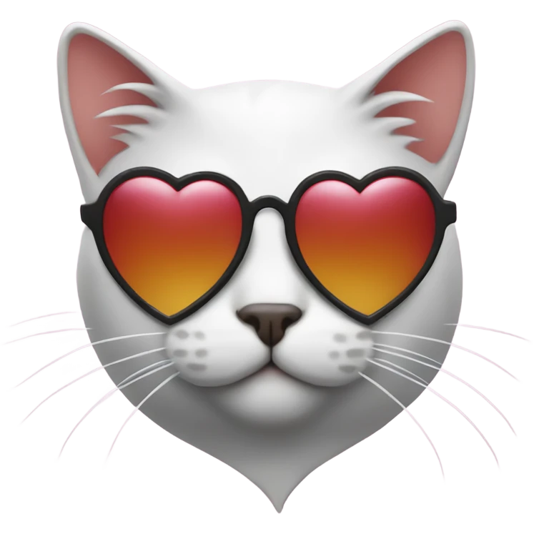 cat with heart sunglasses on emoji