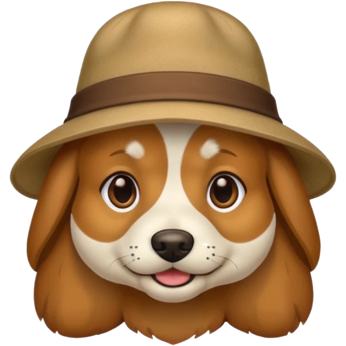 Dog wearing a hat  emoji
