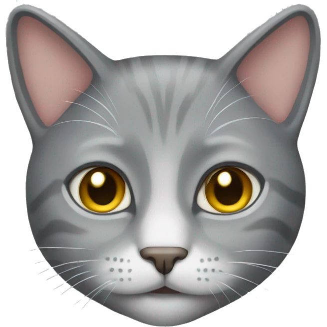 Gray cat emoji