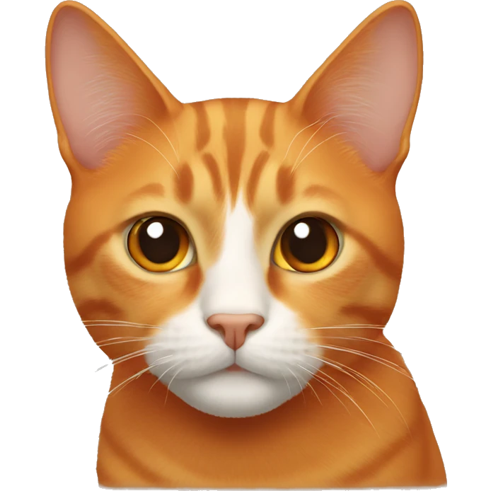 A orange cat with brown eyes  emoji
