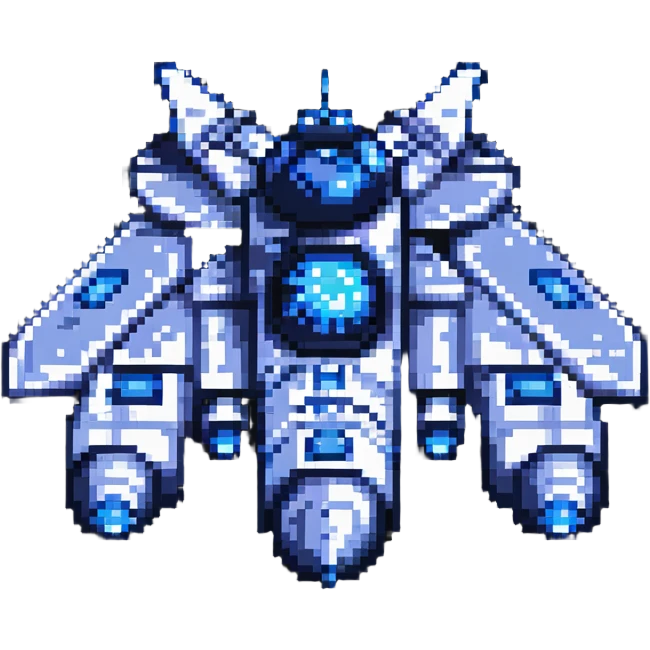 space cruiser with blue engines emoji