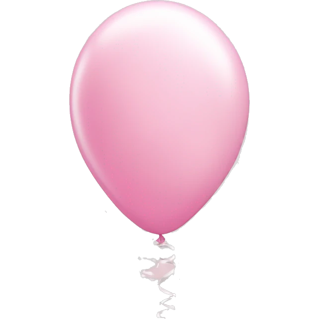 Pastell pink balloon with white bows emoji
