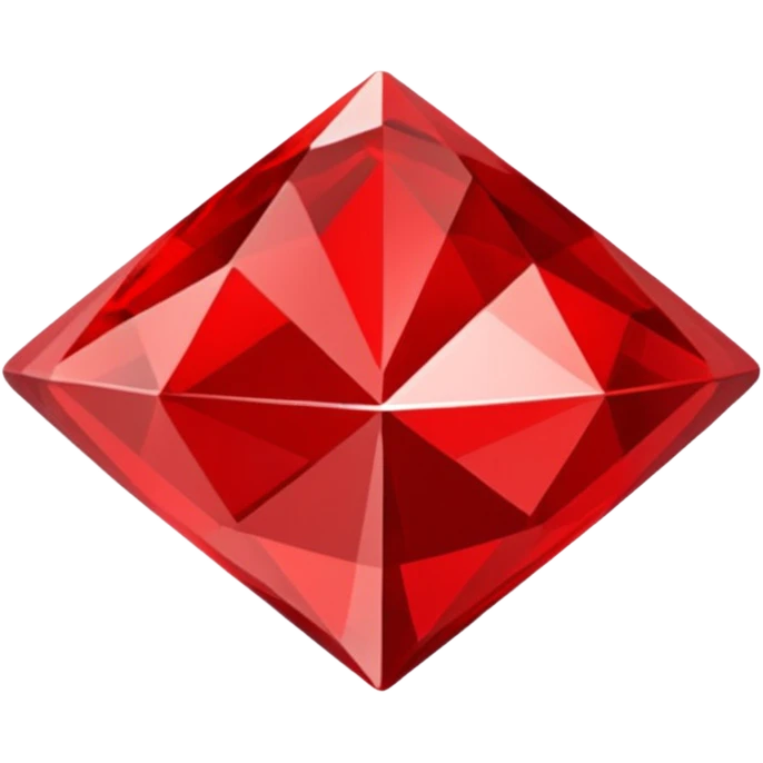 Red diamond shape emoji