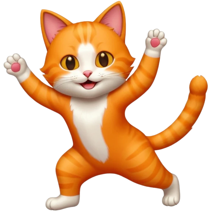 happy cat dancing emoji