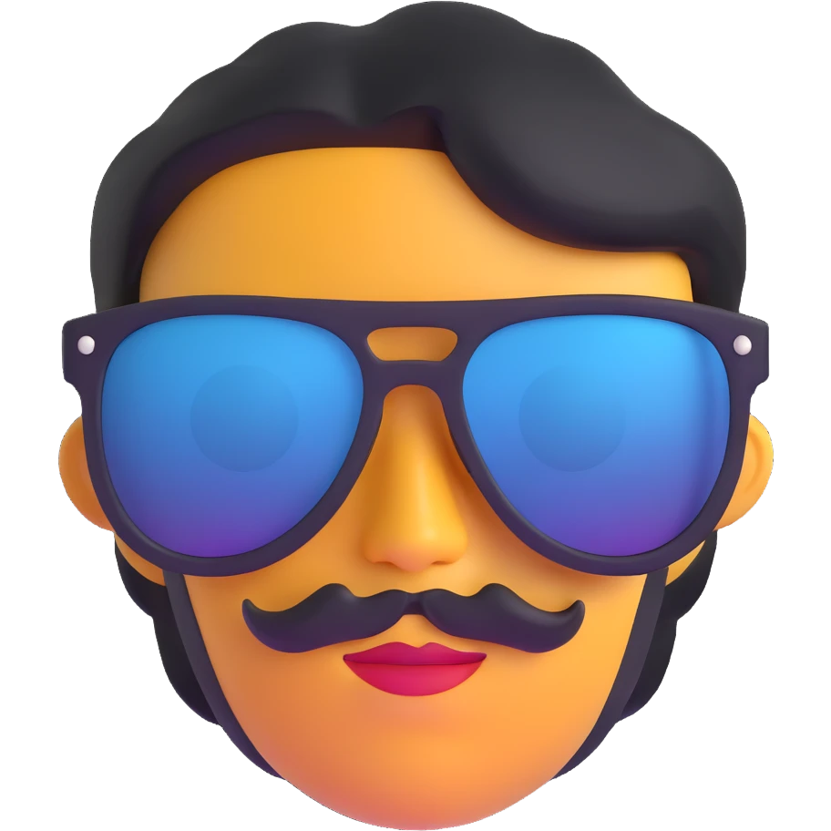 cool sunglasses face emoji