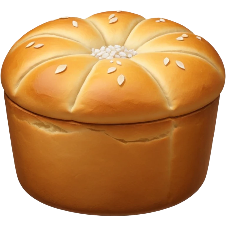 Korean Salt bread 3d aesthetic emoji