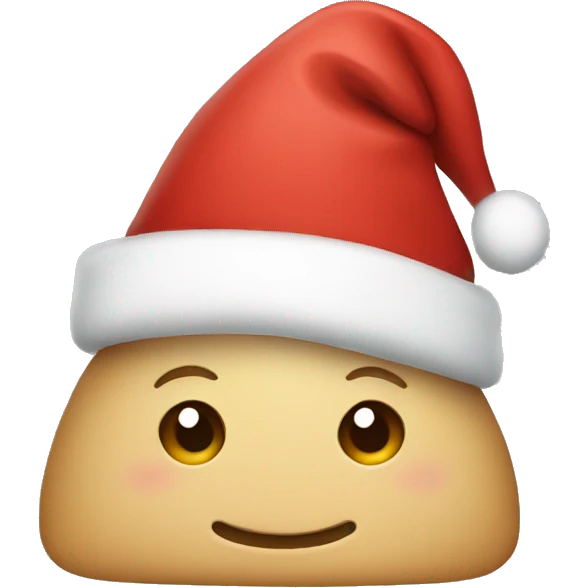 Cute Christmas hat emoji
