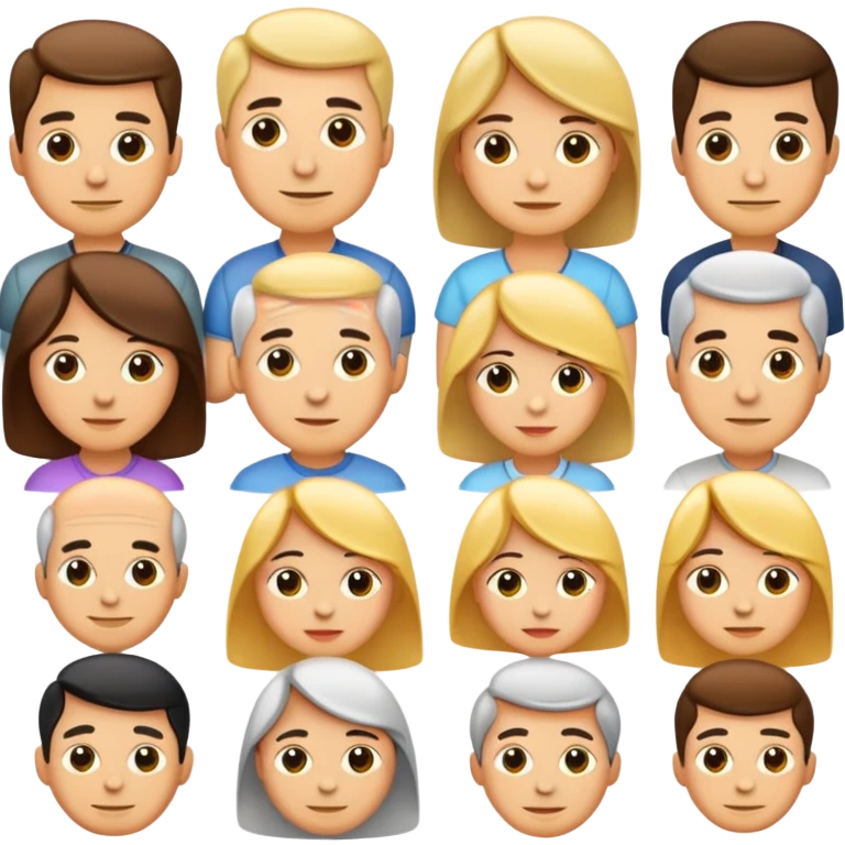 Generate emoji with persons Tuche family from such French comedy film  emoji